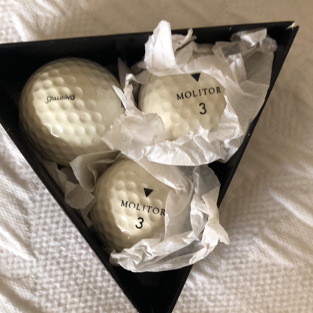 NWOT Vintage Monitor Series Golf Balls in original box